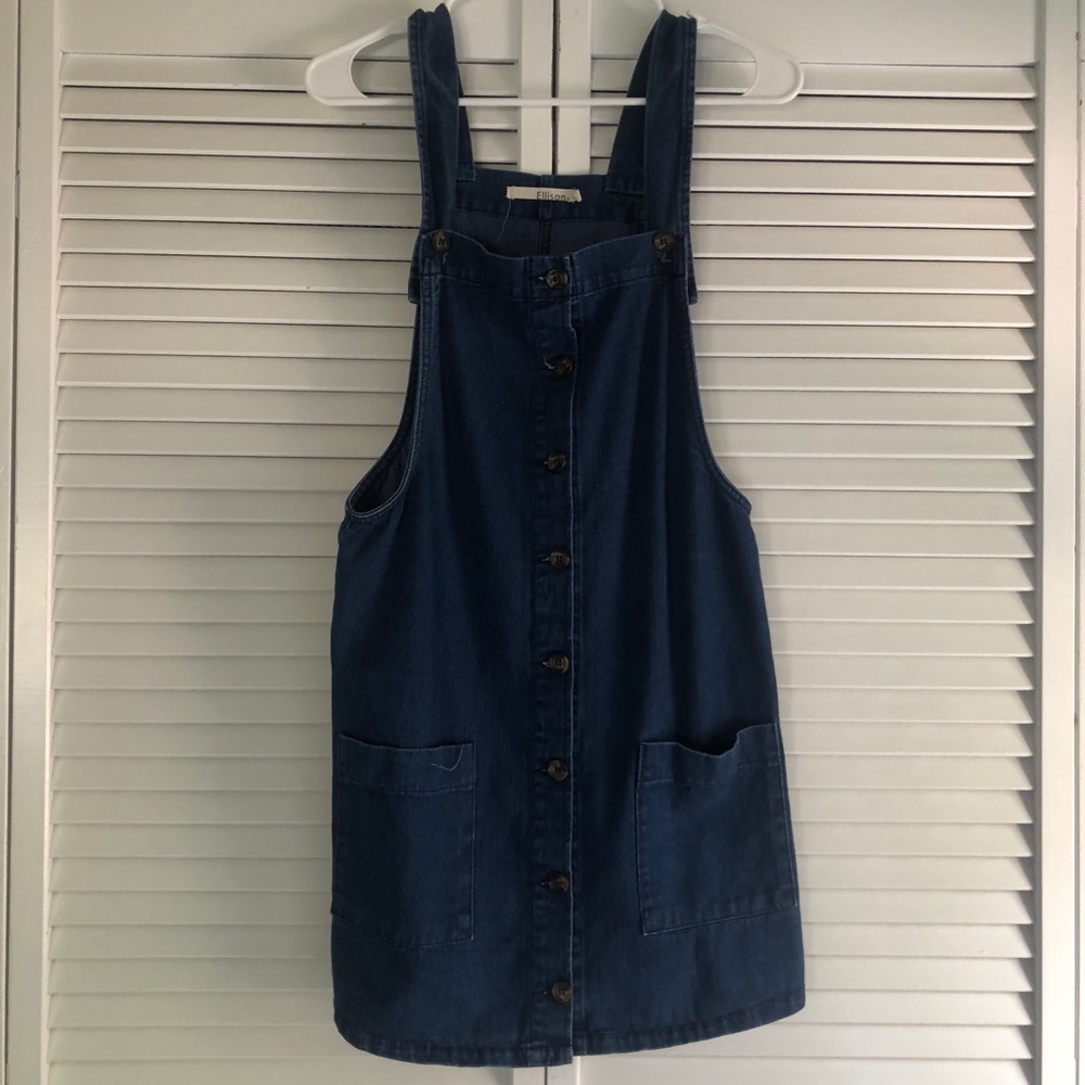 jean overall dress